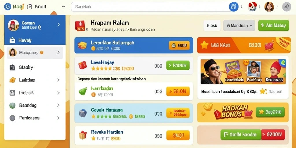 Visual menawan dari karakter utama dalam game.