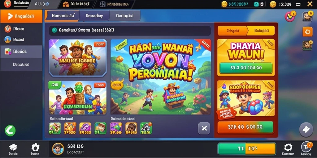 Fitur chat untuk berinteraksi dengan pemain lain.